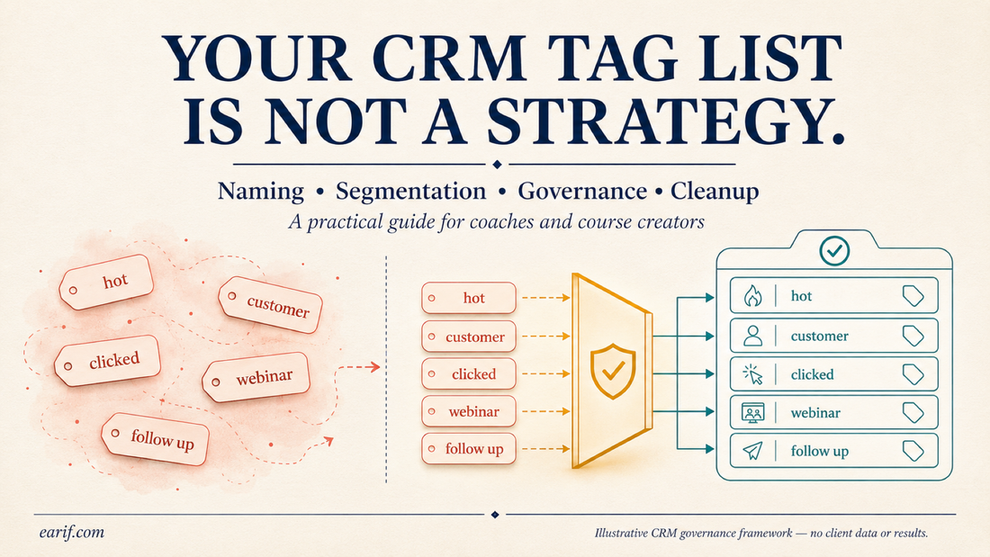 Your CRM tag list is not a strategy
