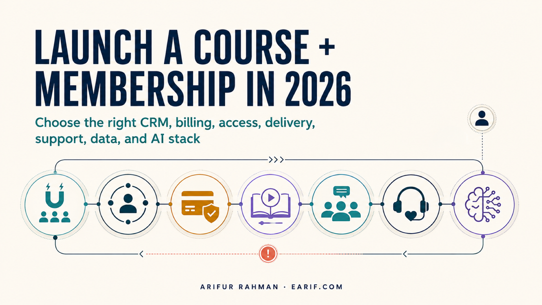 Launch an online course and membership: operating-system guide