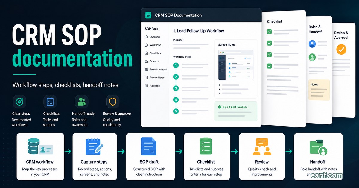 AI-Assisted CRM SOP Pack service preview image for eArif.com