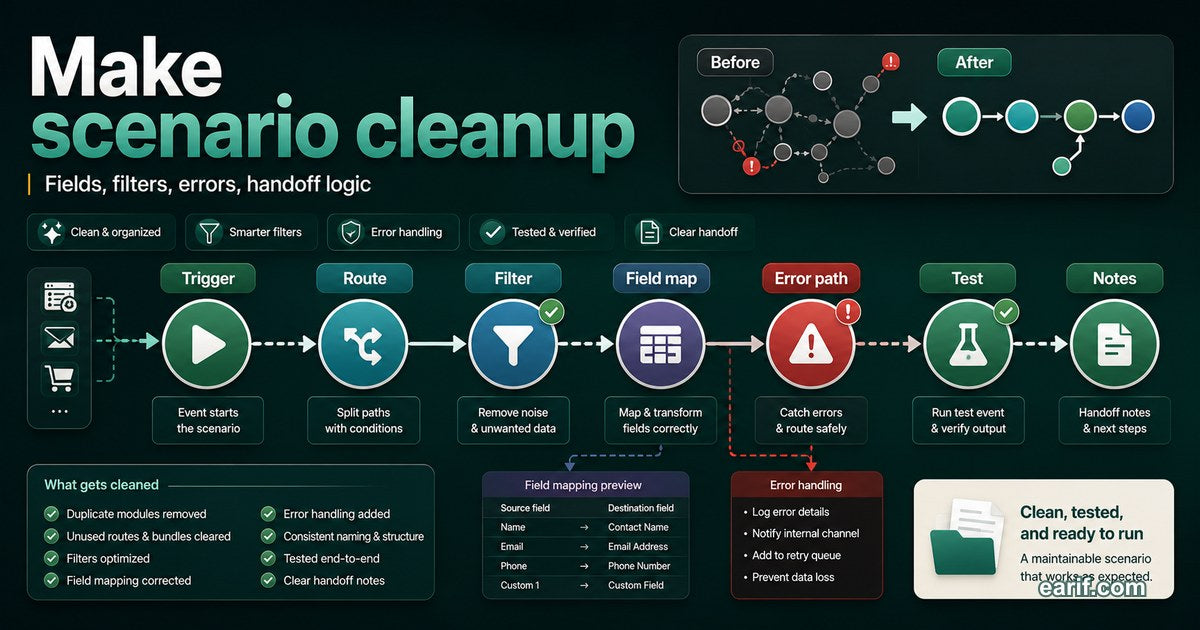 Make Scenario Cleanup service preview image for eArif.com