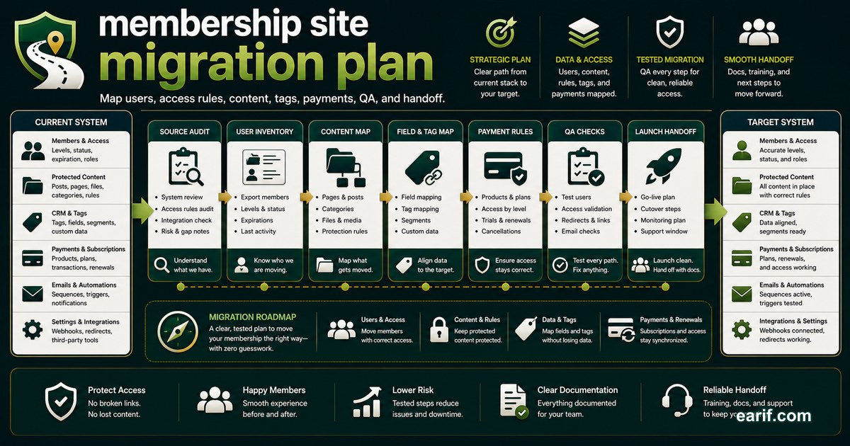Membership Migration Roadmap service preview image for eArif.com
